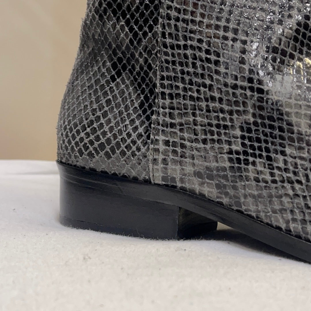 Michael Kors snakeskin pattern boots