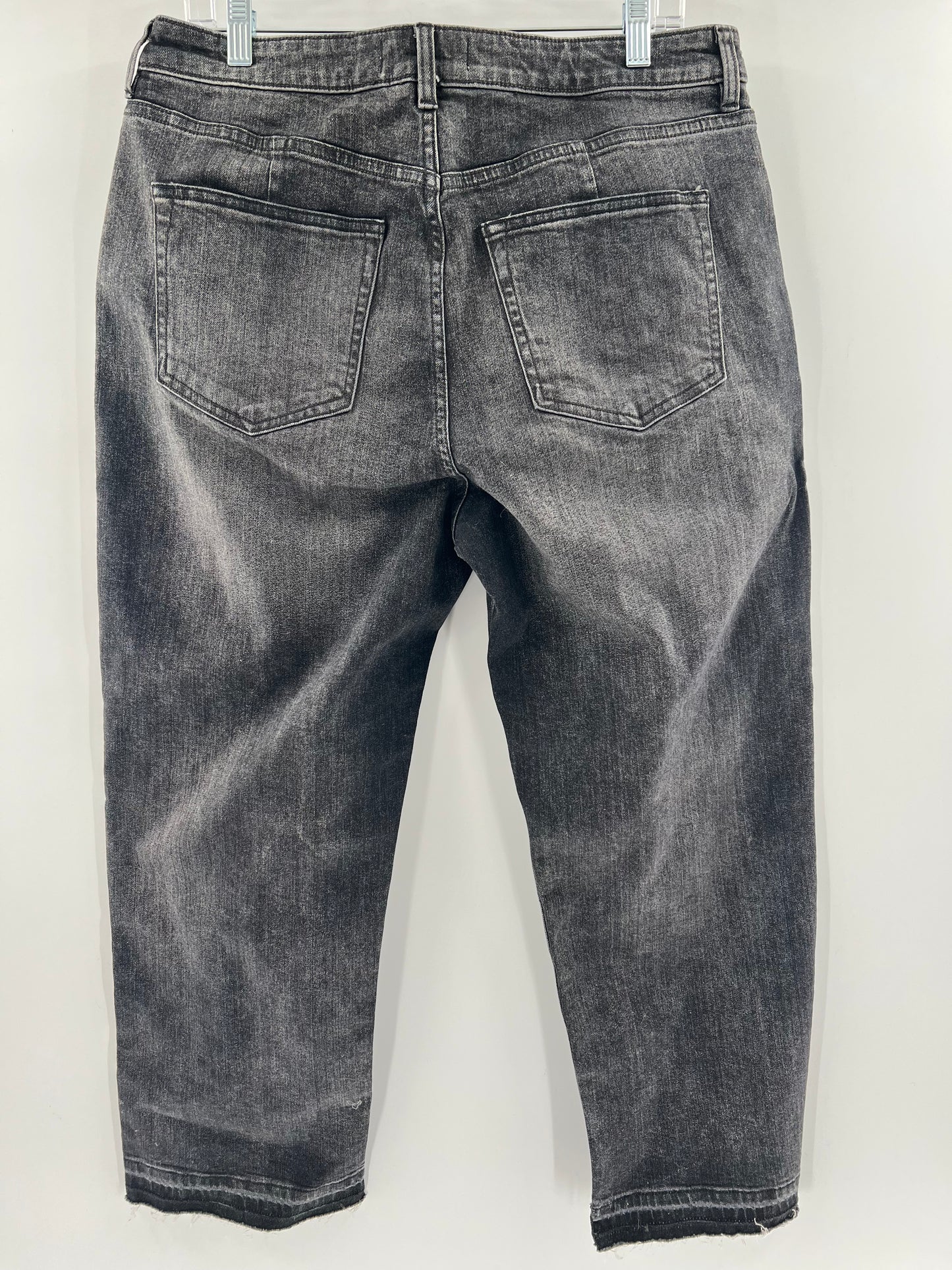 Black/Gray Free People Curvy Jeans (Size 33)