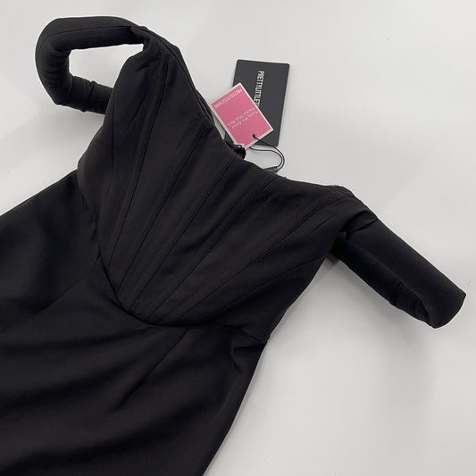 Pretty Little Thing Black Corset Dress (Sz2)