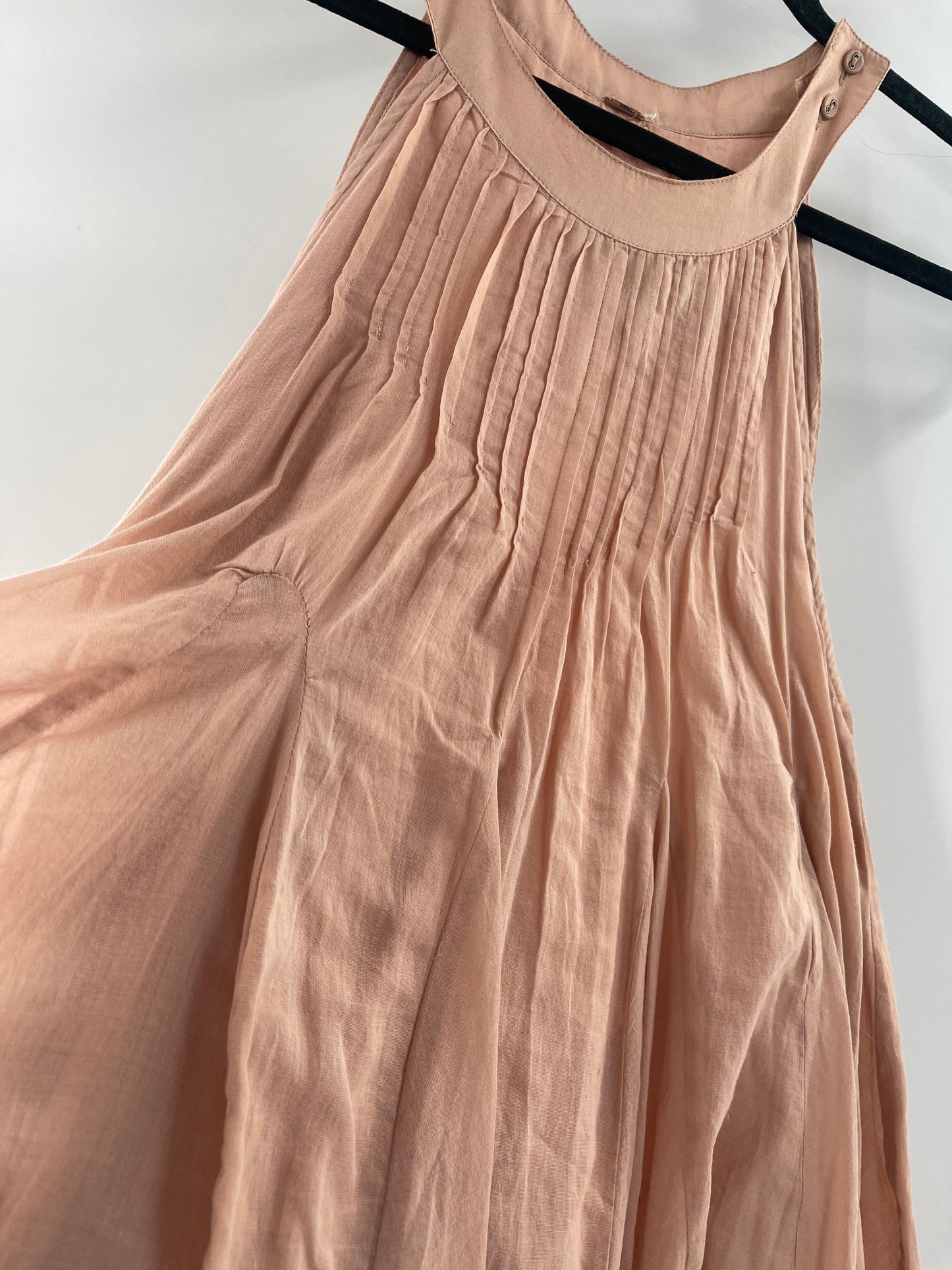 Free People Blush Pleated Tunic (S)