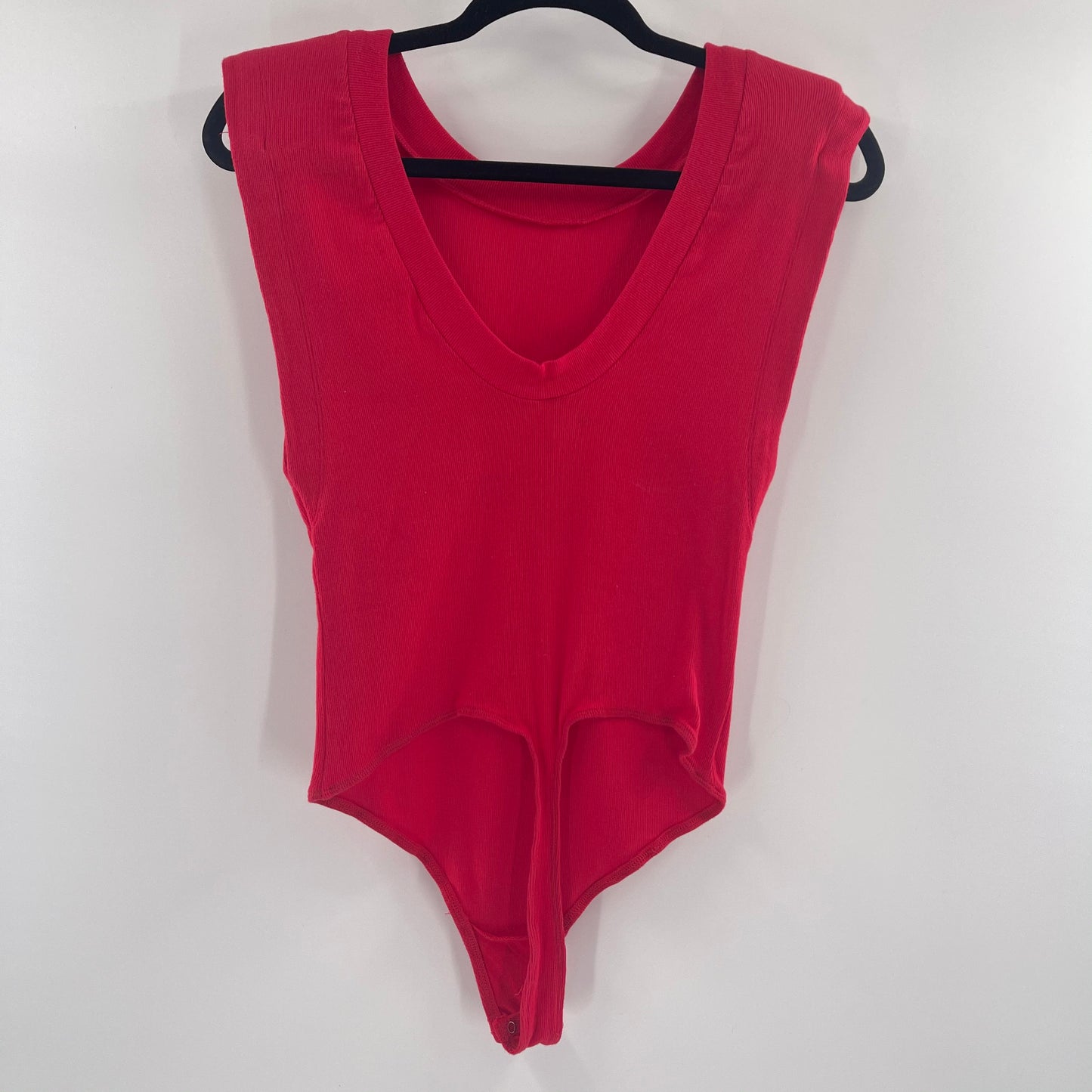 Intimately Free People “U” Shape Collar Red Bodysuit (Size XS)