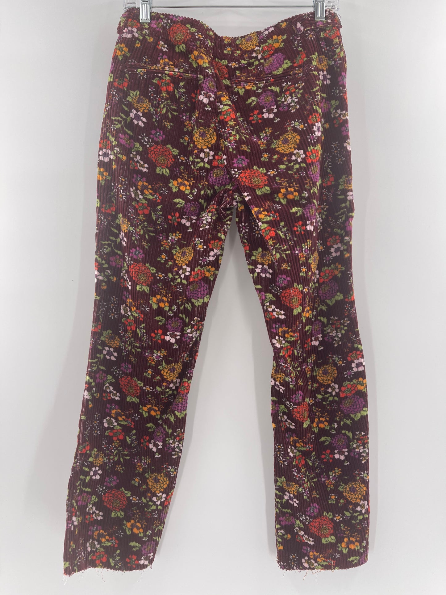 Urban Outfitters Flower Corduroy Pants (Size 2)