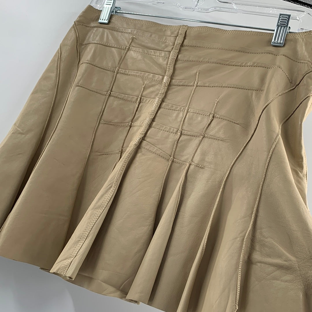 Vintage Leather Plein Sud Skirt (Sz S)