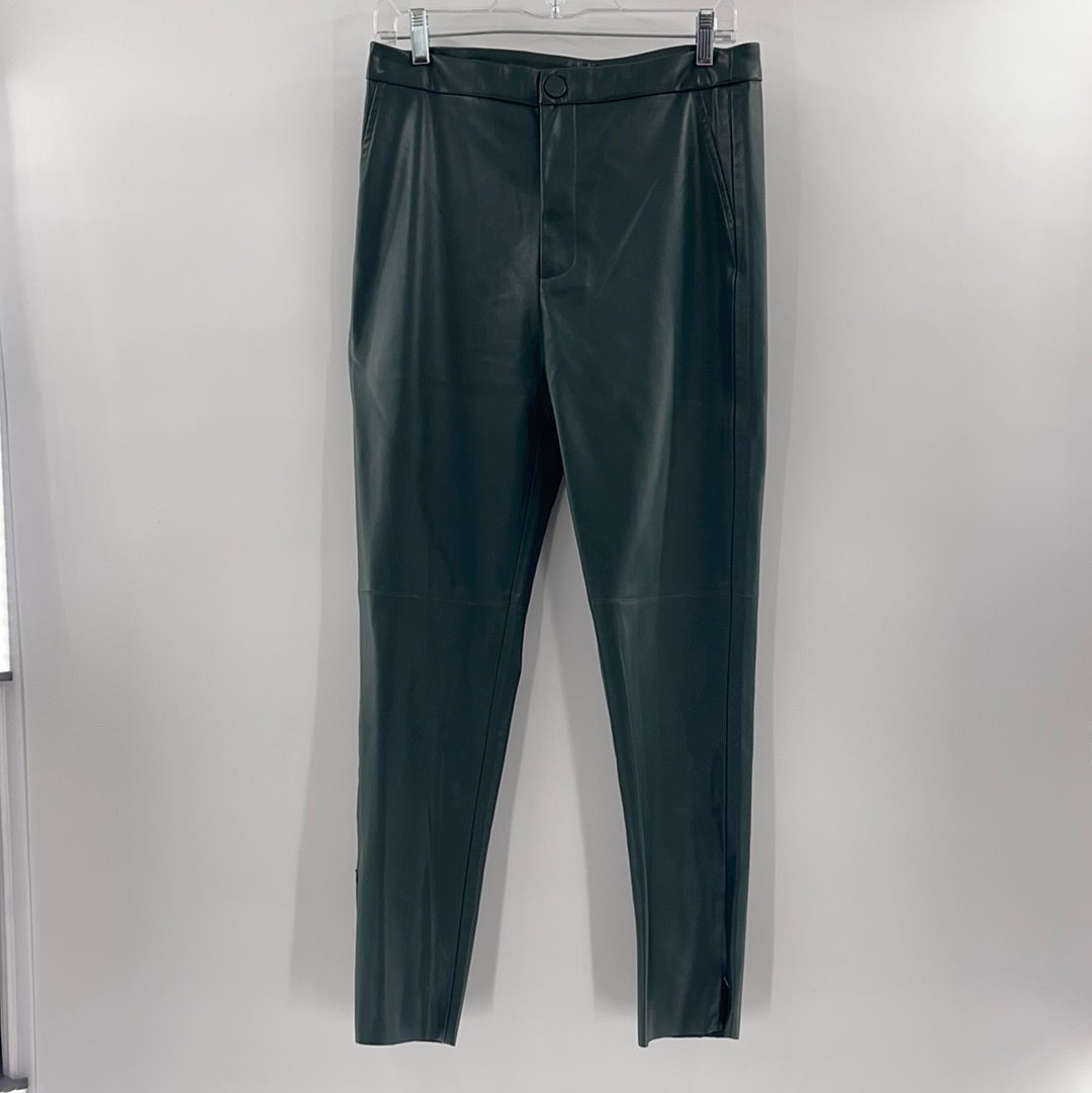 Zara Emerald Green Faux Leather Trouser – The Thrifty Hippy