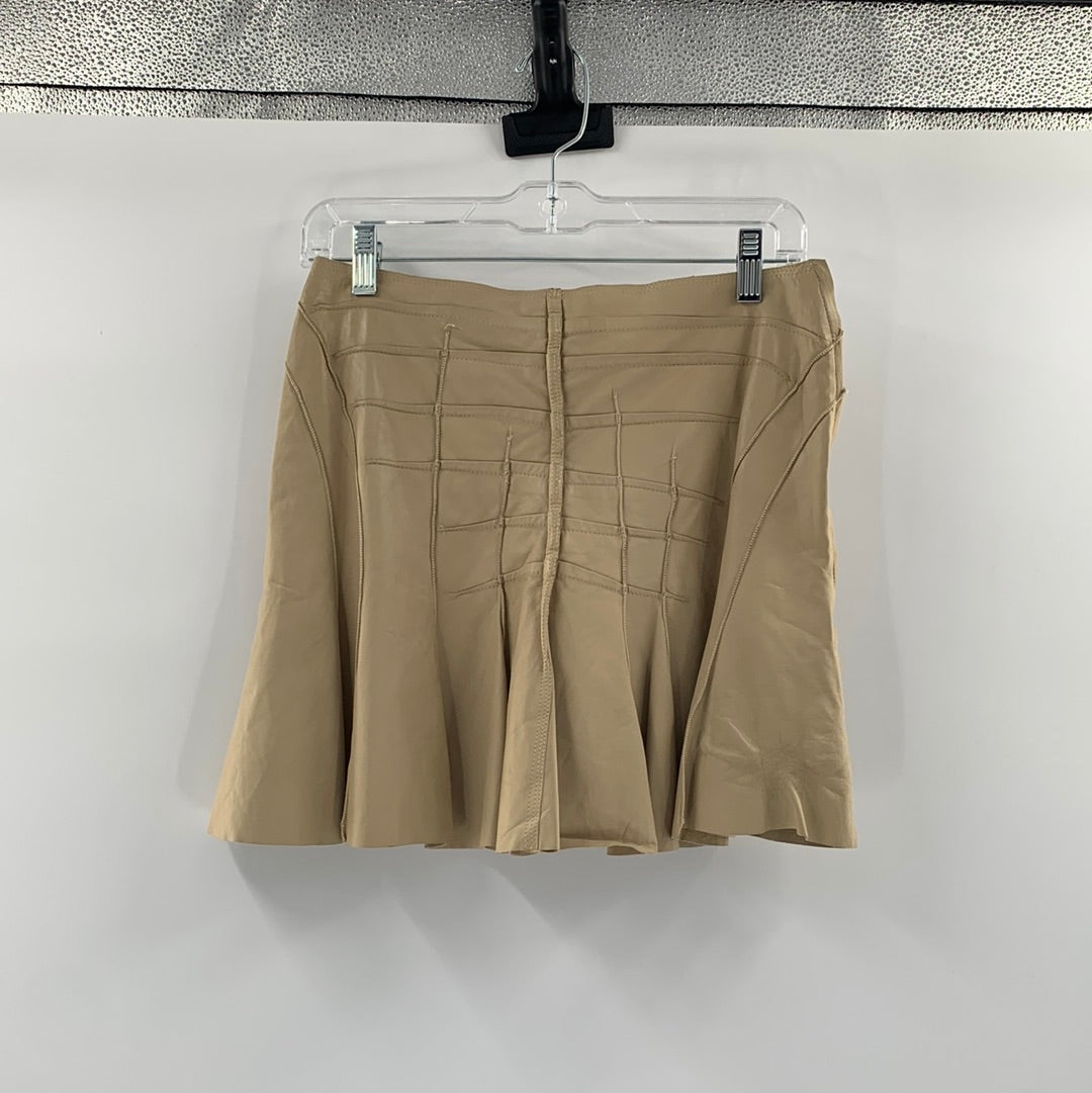 Vintage Leather Plein Sud Skirt (Sz S)