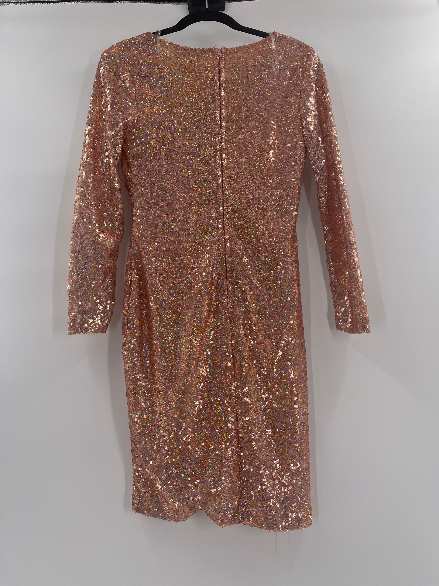 Charlotte Ruse Holographic Sequin Dress (Small)