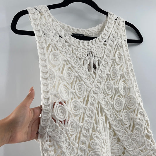 Rebecca Elliot White Knit Tank (S/M)