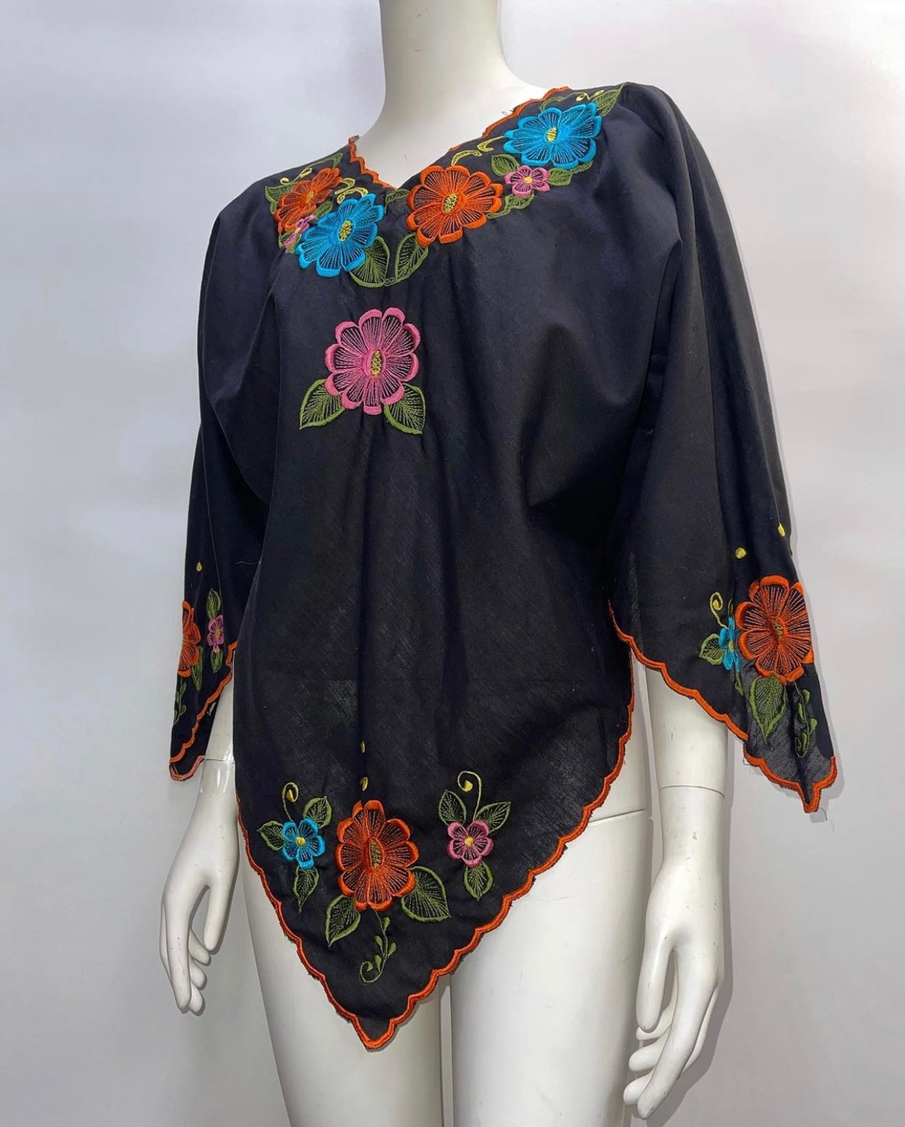 Vintage 70s Style Embroidered Tunic