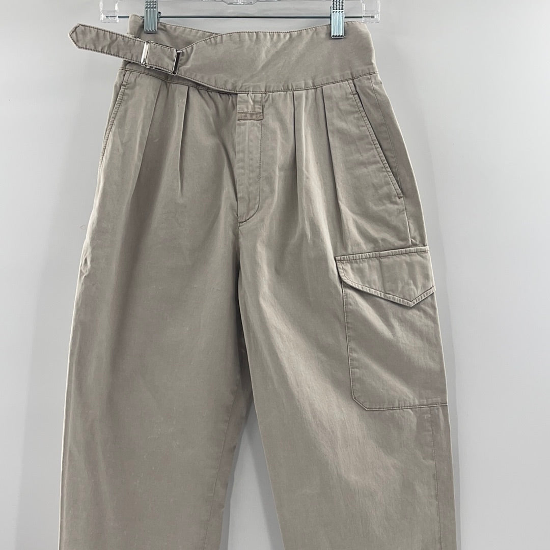 CLOSED beige cargo trouser (Sz 25)