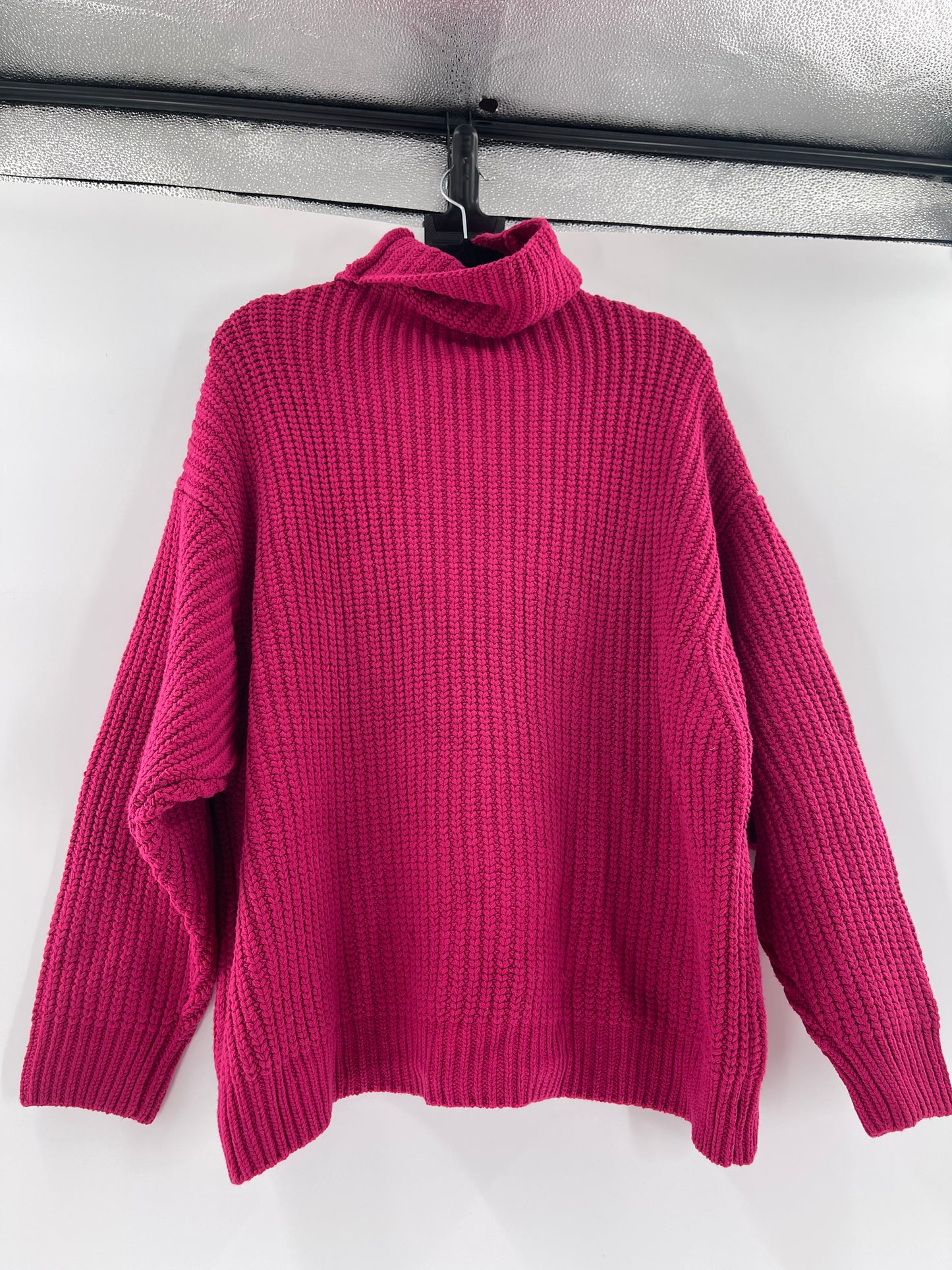 Fuschia Thick Knit Sweater (S)