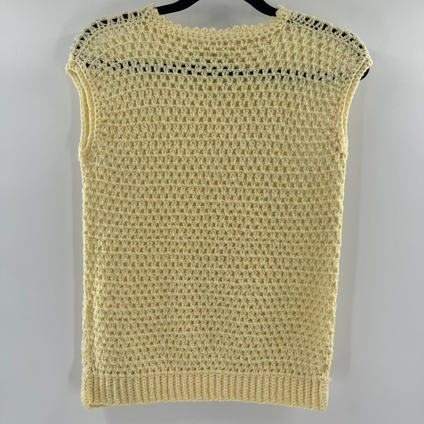 Hand knit Vintage Daisy Toned Tank (S/M)