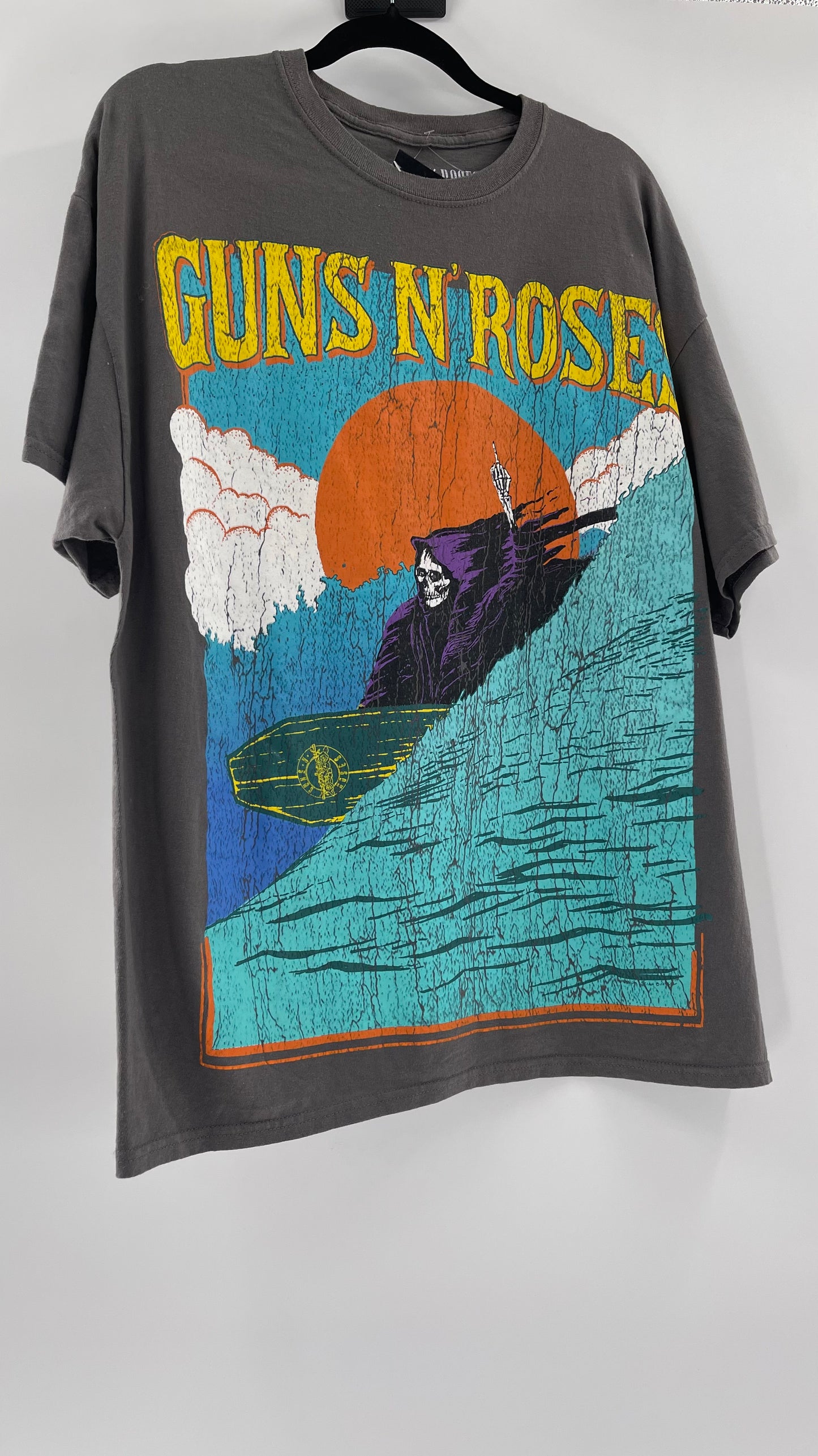 Urban Outfitters Guns & Roses Surfing Grim Reaper (OS)