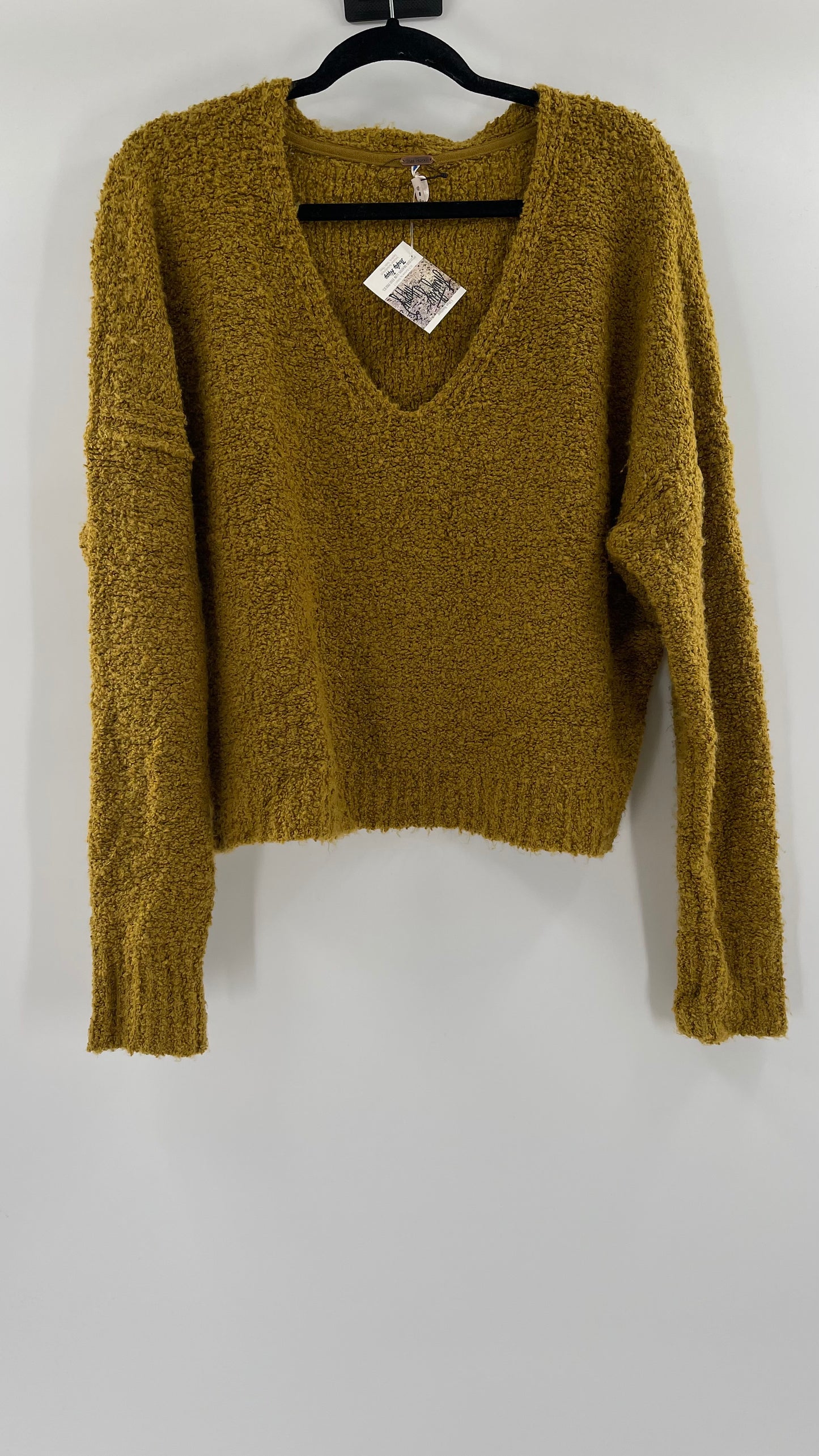 Free People Mustard Yellow Sweater (S)