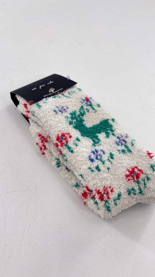 Urban Outfitters Fuzzy Holiday Socks