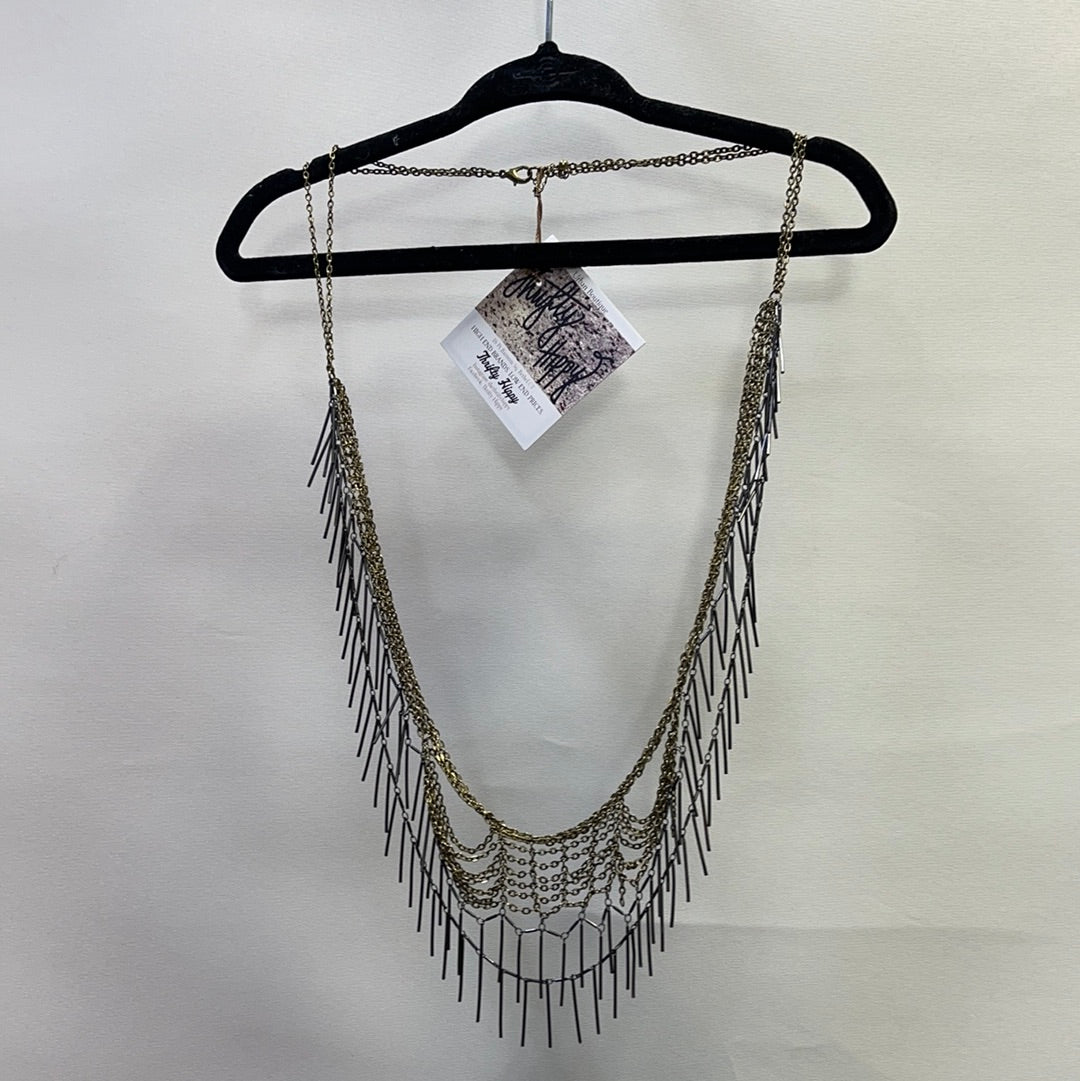 Free People Webbed MixedMetal Necklace