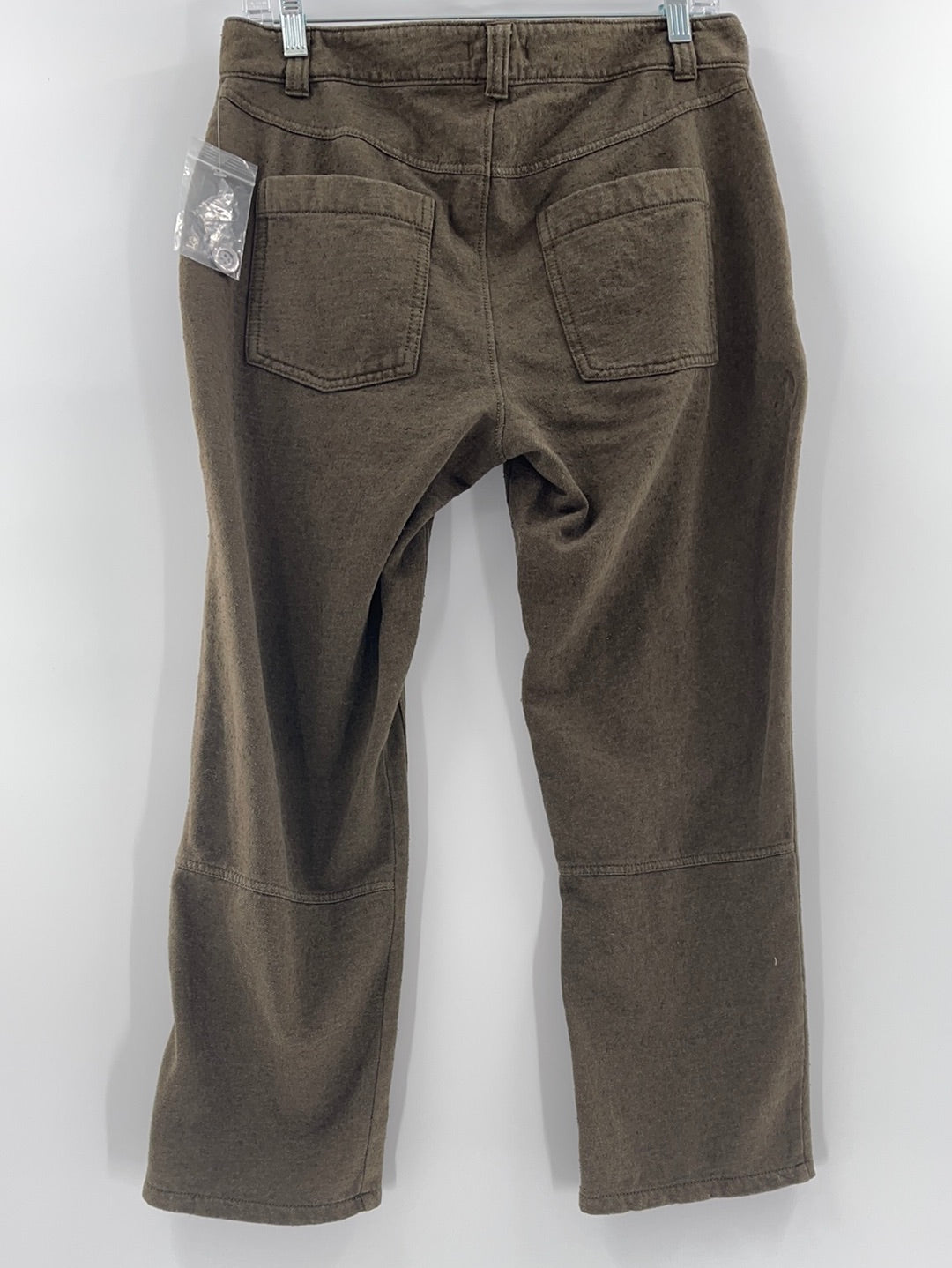 BDG Urban Outfitters Olive Green Cropped Button Trousers (Size 6)
