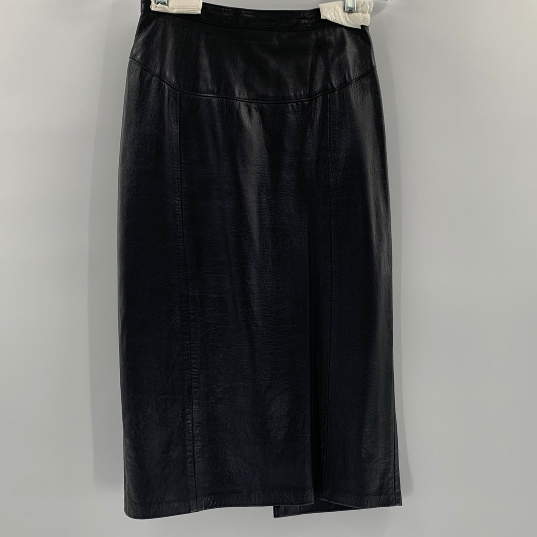 Leather skirt outlet genuine