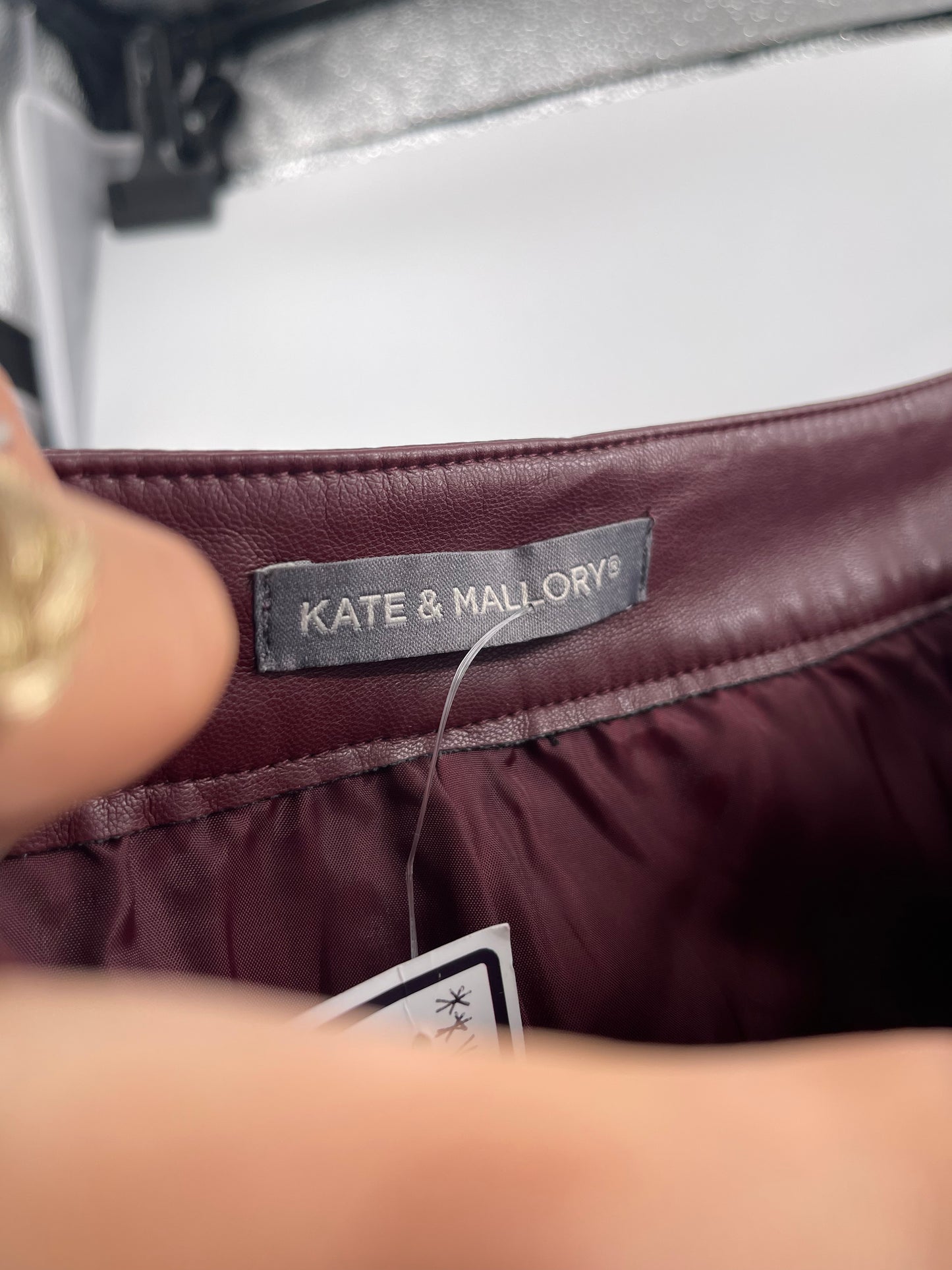 Maroon Vintage Kate +Mallory Fringe Hem (Size Large)