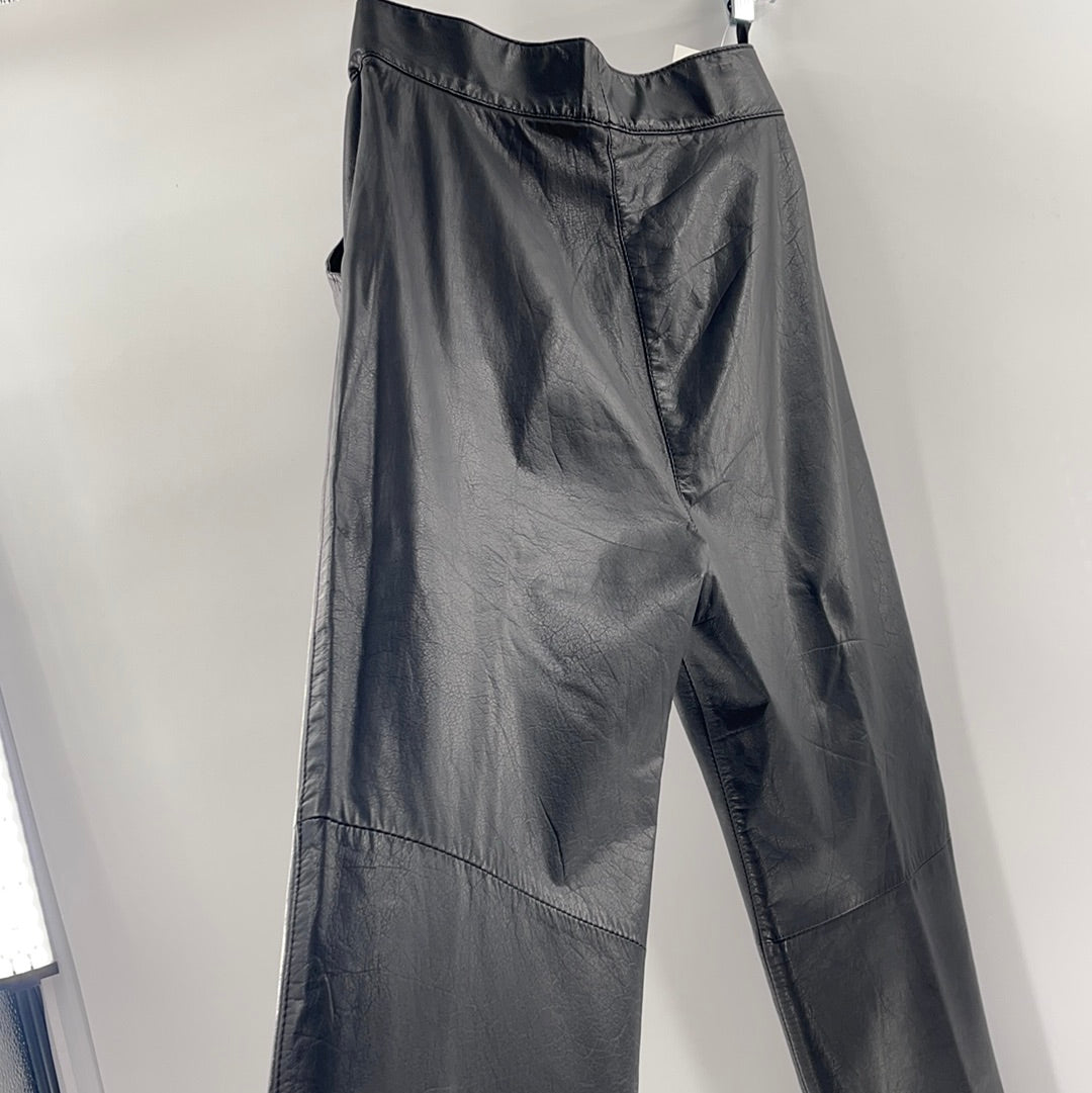 Vintage Pelle high rise Leather Trouser (Sz 2)