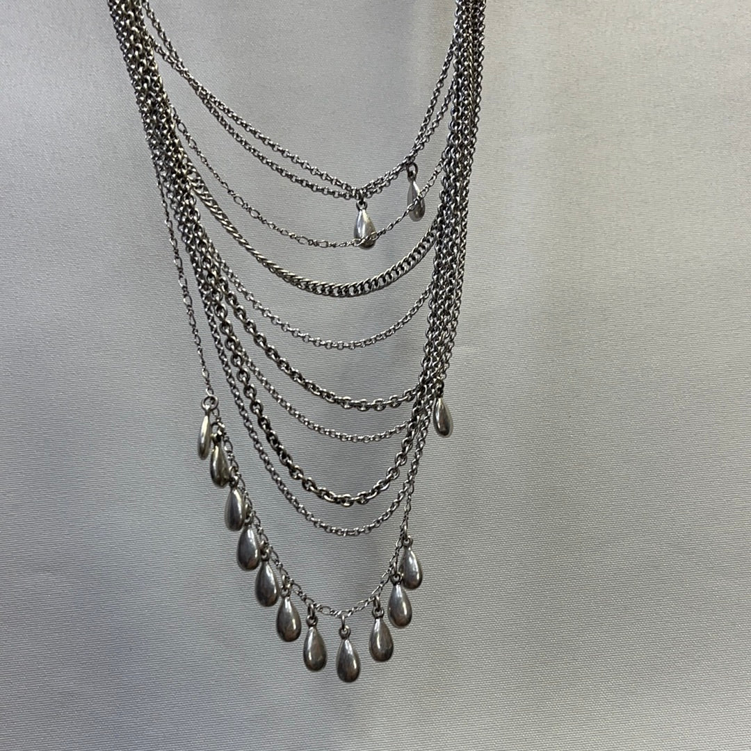 Lucky Brand Layered Silver Necklace