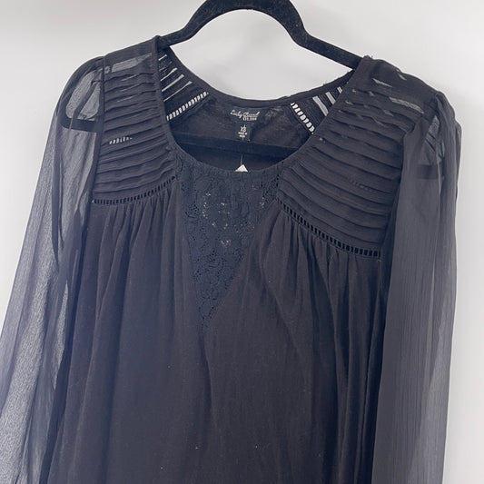 Lucky brand black long sleeve (XS)