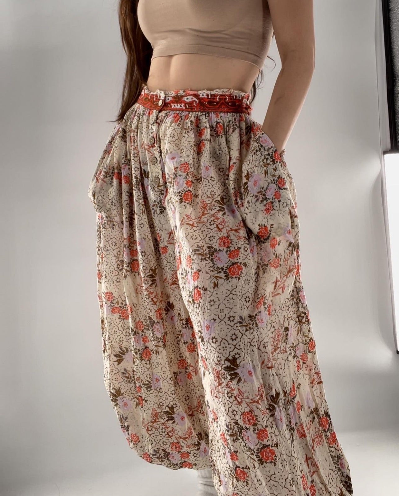 Free People Cotton Haram Pants