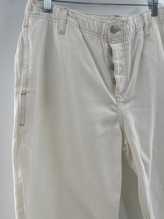 Free People White Jeans (Size 30)