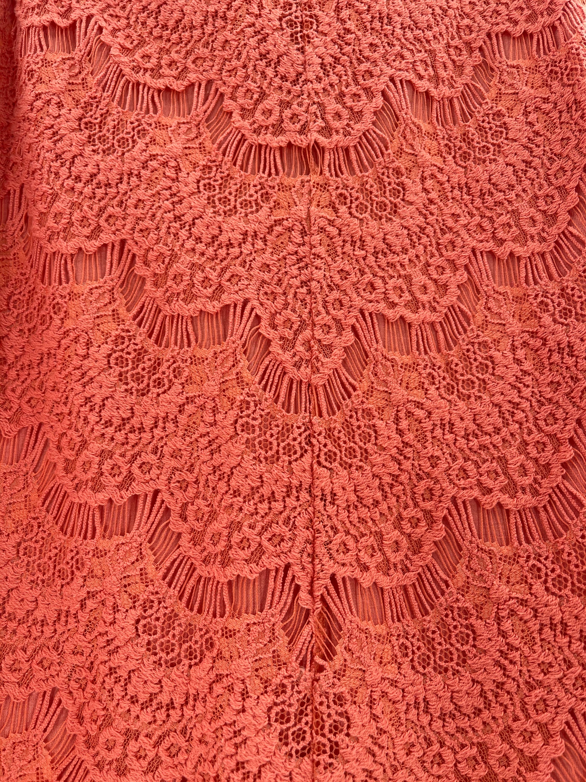Free People Bodycon Coral Lace Mini Dress (XS) The Thrifty Hippy Free People Bodycon Coral Lace Mini Dress (XS) The Thrifty Hippy
