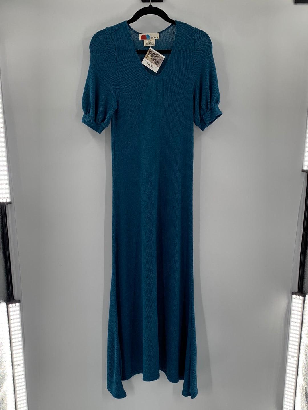 Free People Beach - Blue Maxi Dress (Size XS)