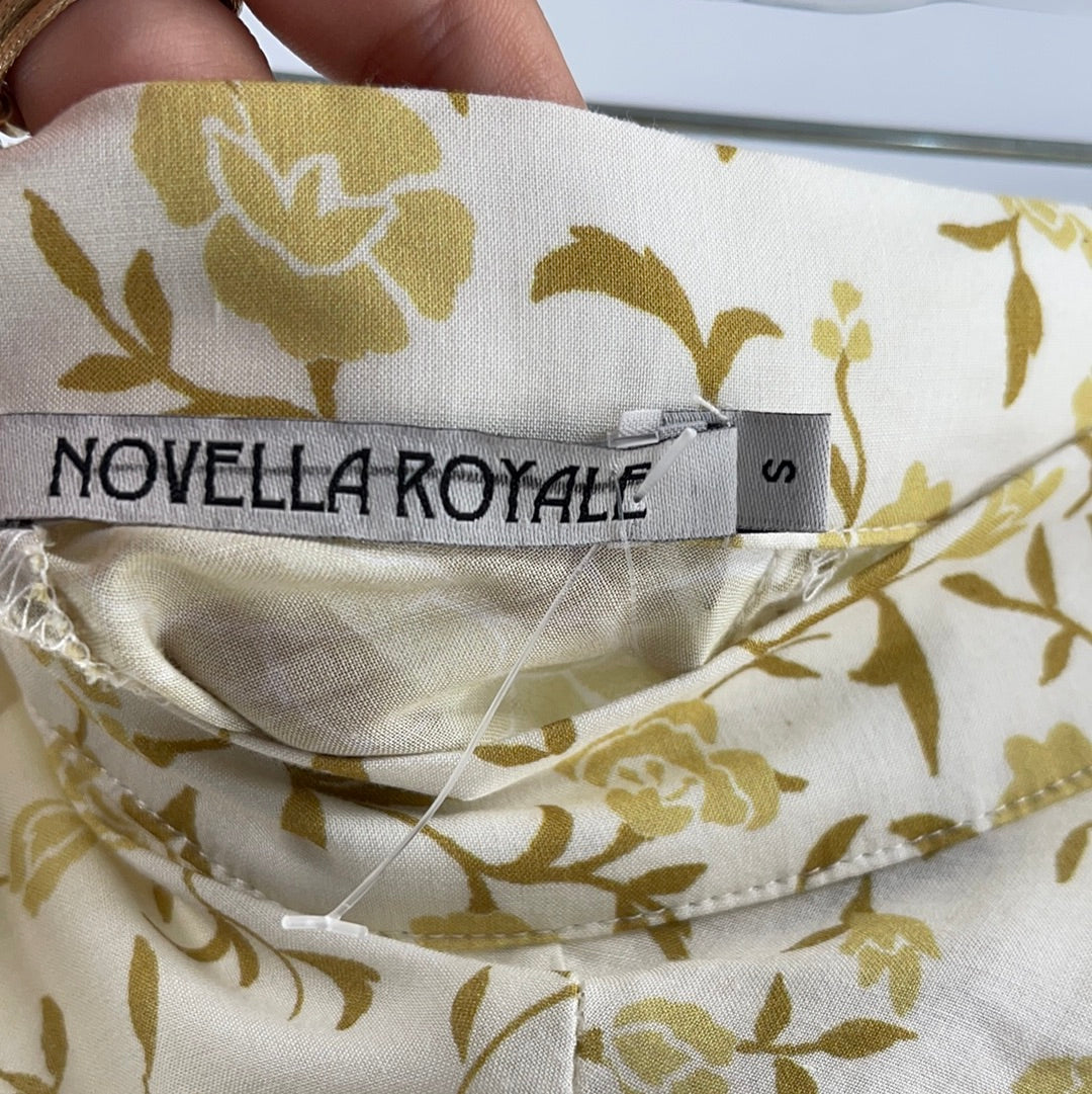 Skirt  Novella Royale Yellow Floral Print (Size S)