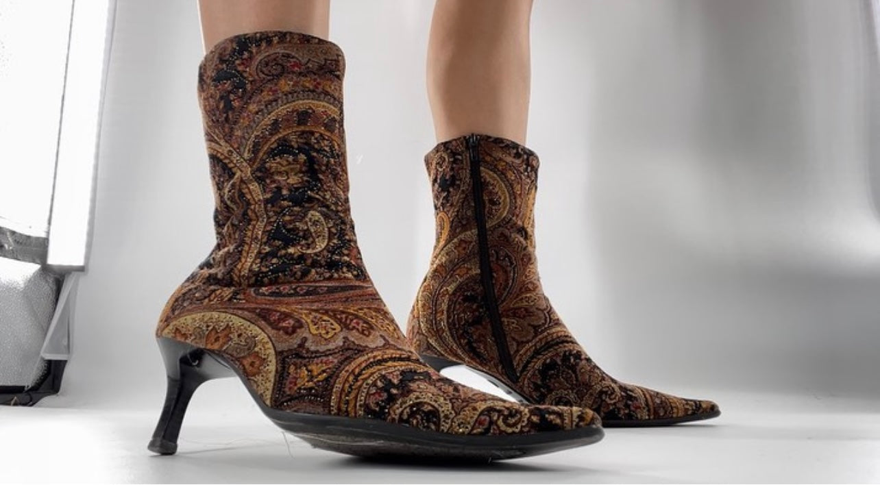 Paisley Pointed Booties (9)