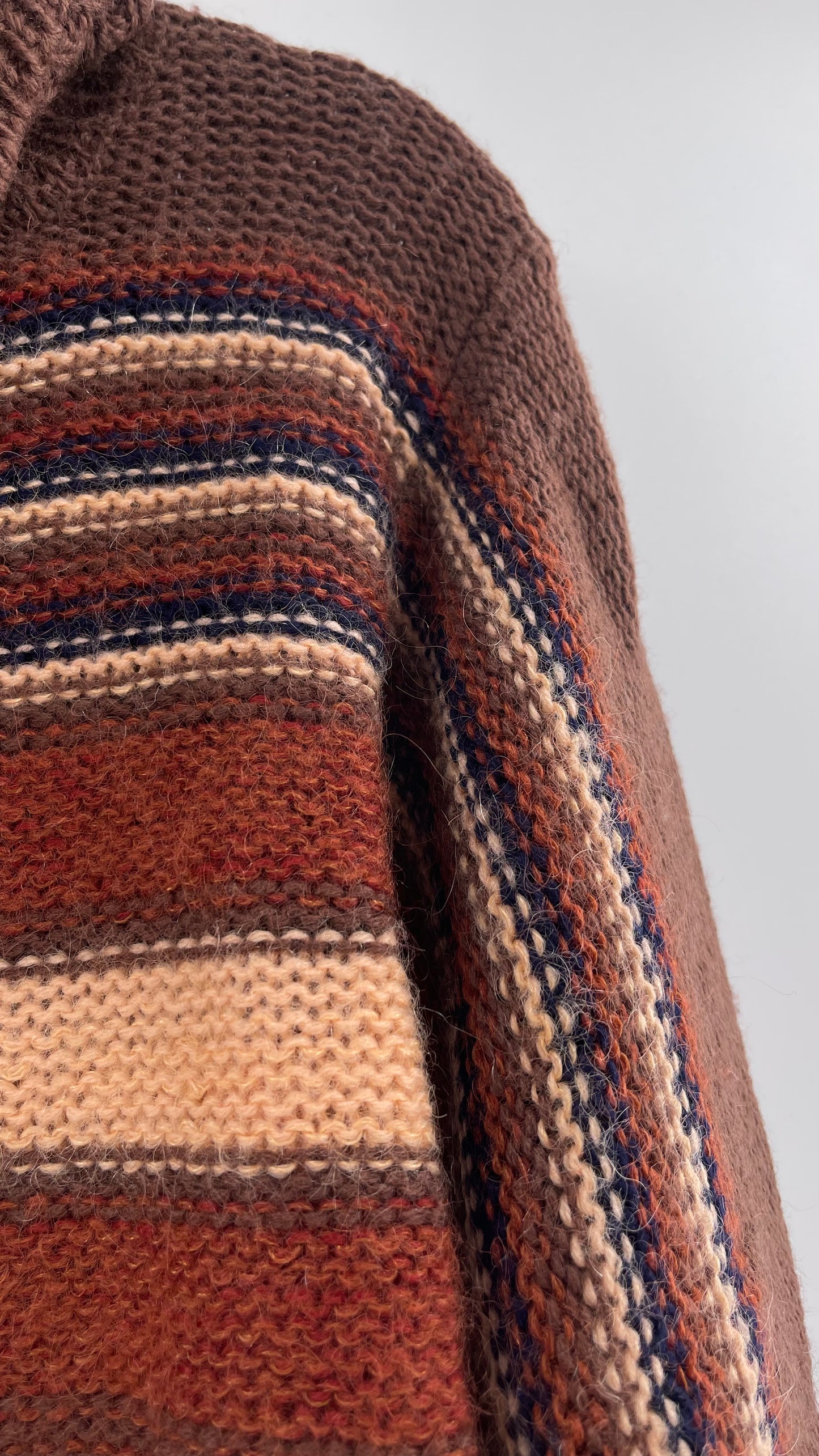 GALMILA Anthropologie Brown Striped Sweater (Medium)