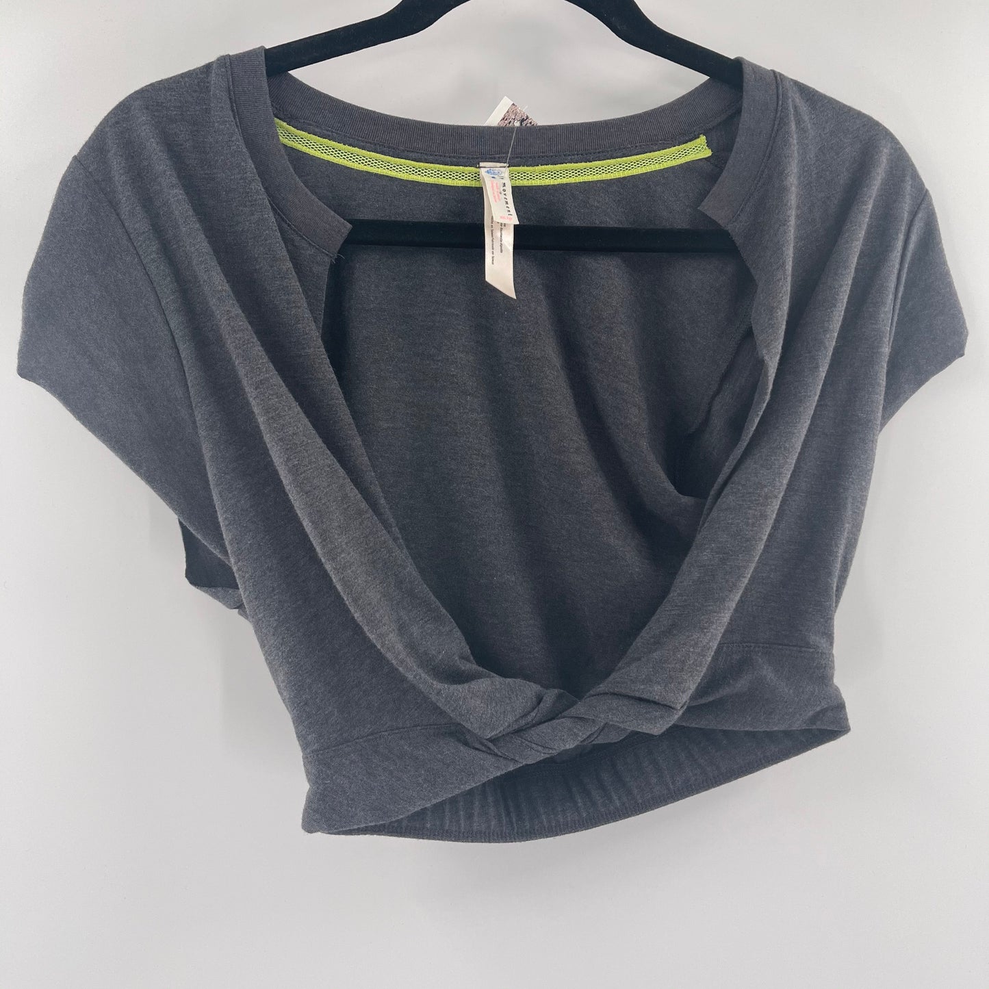 Free People Movement Cropped Grey T (XS)