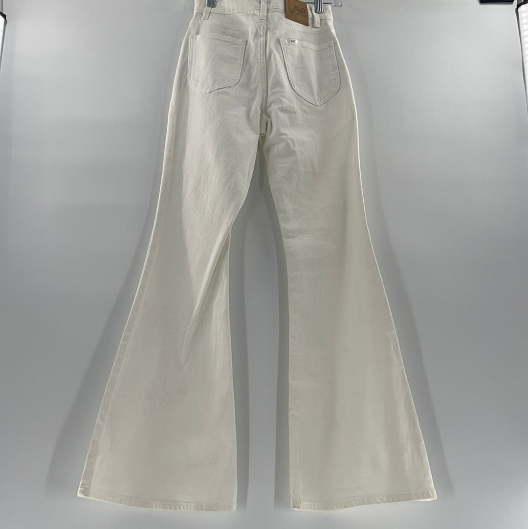 Free People x Lee White Flares (Sz 25)