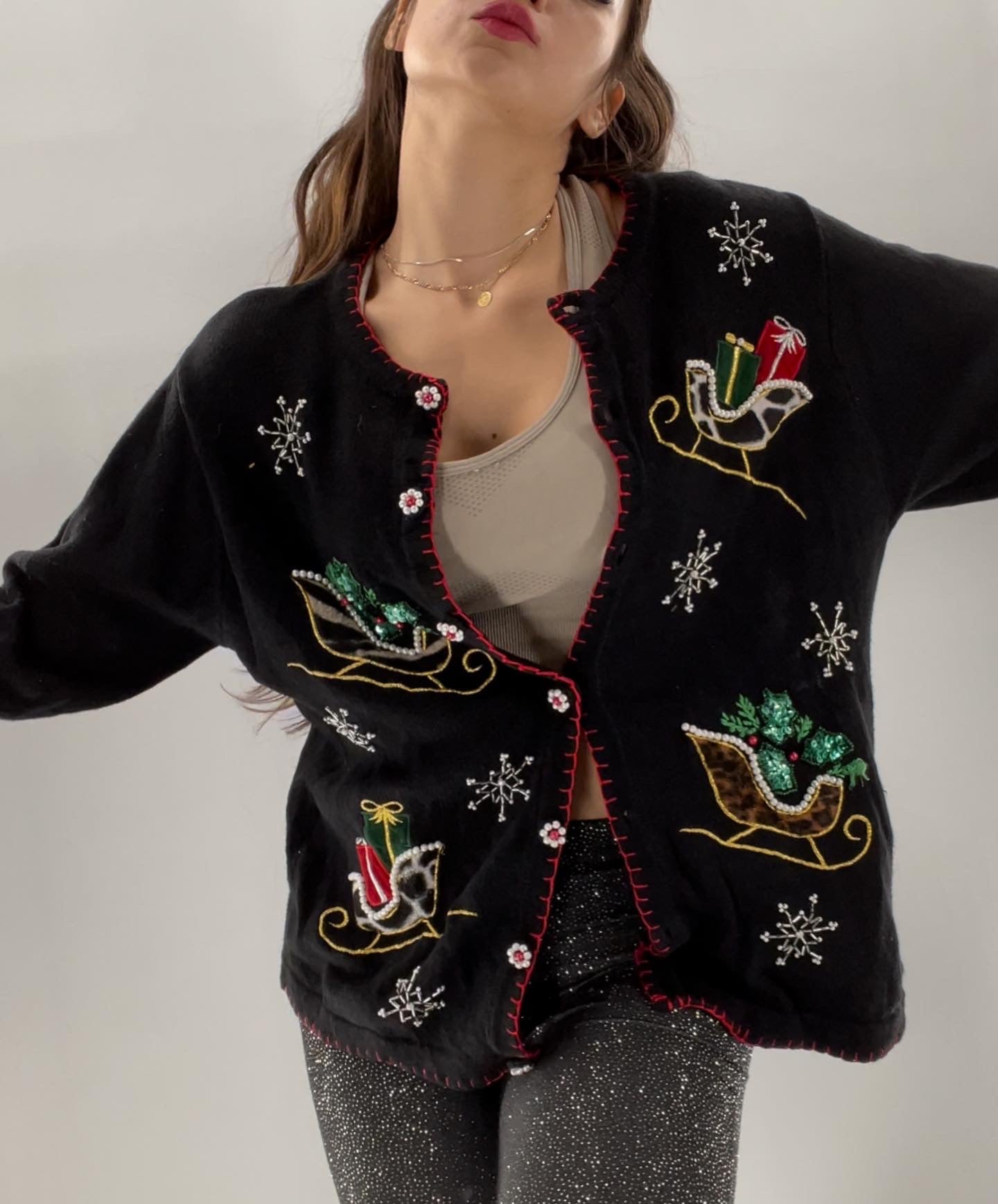 Urban Outfitters Wild Side Holiday Sweater (Medium)