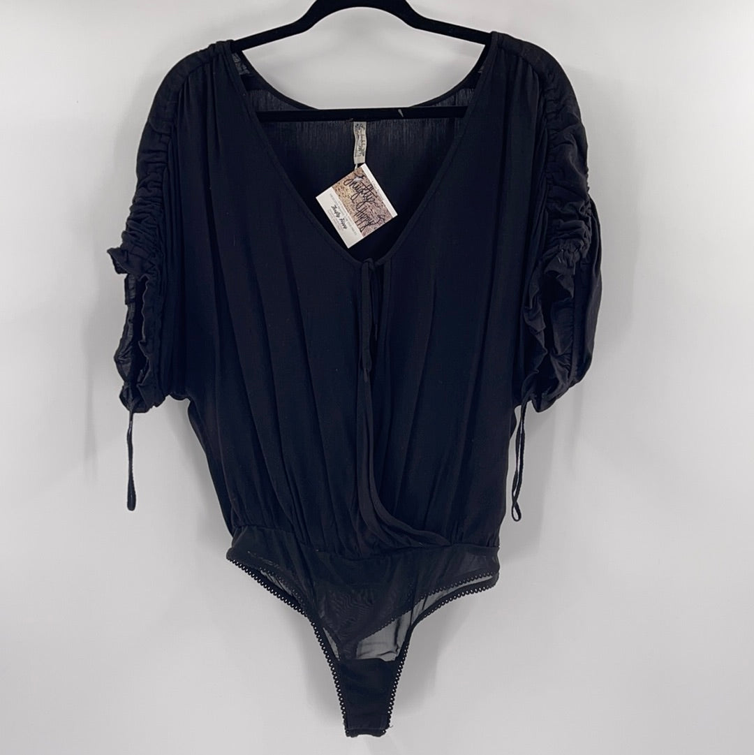 Intimately Free People Black Bodysuit (S)