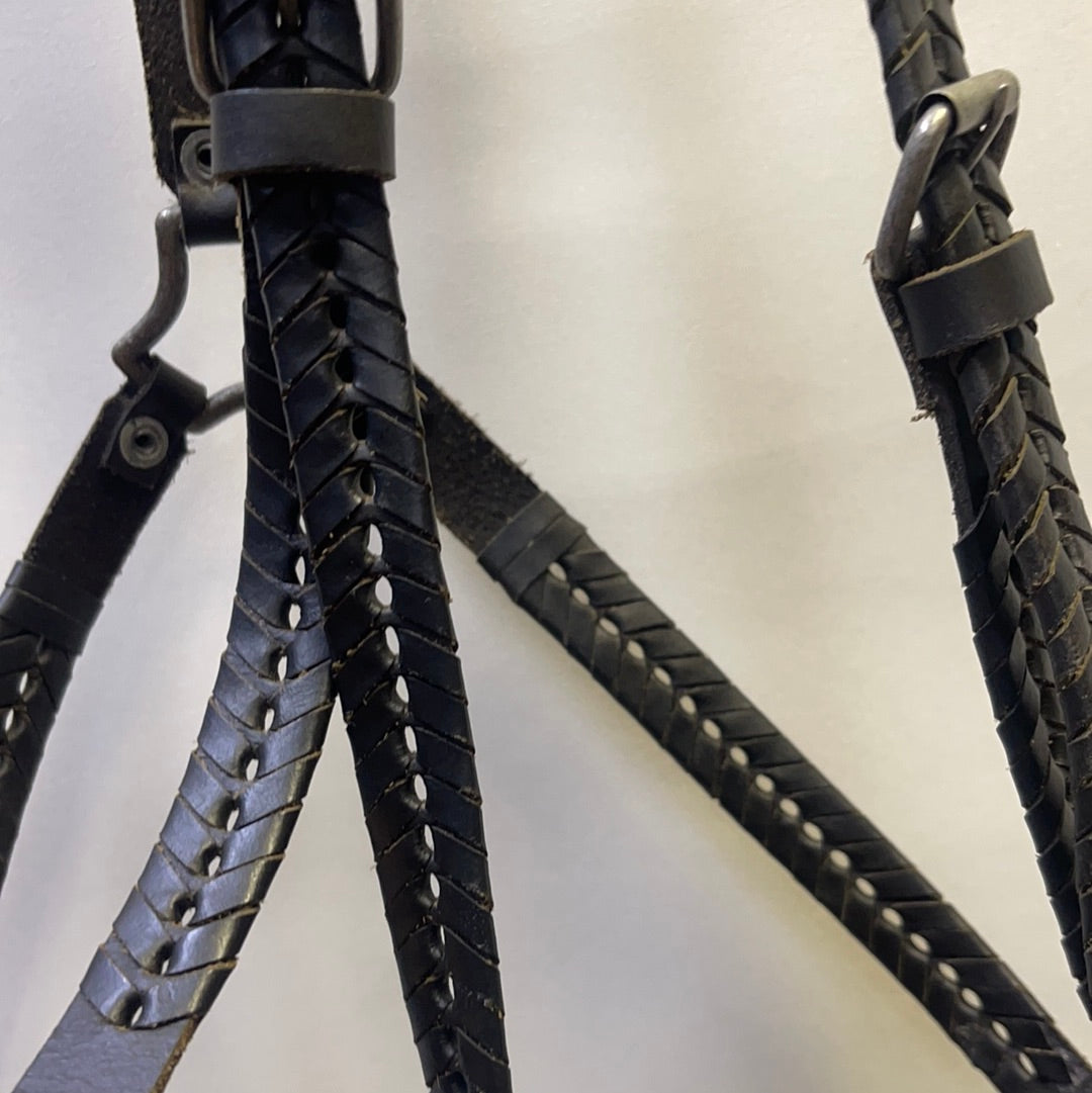 Free People Black Leather Body Harness