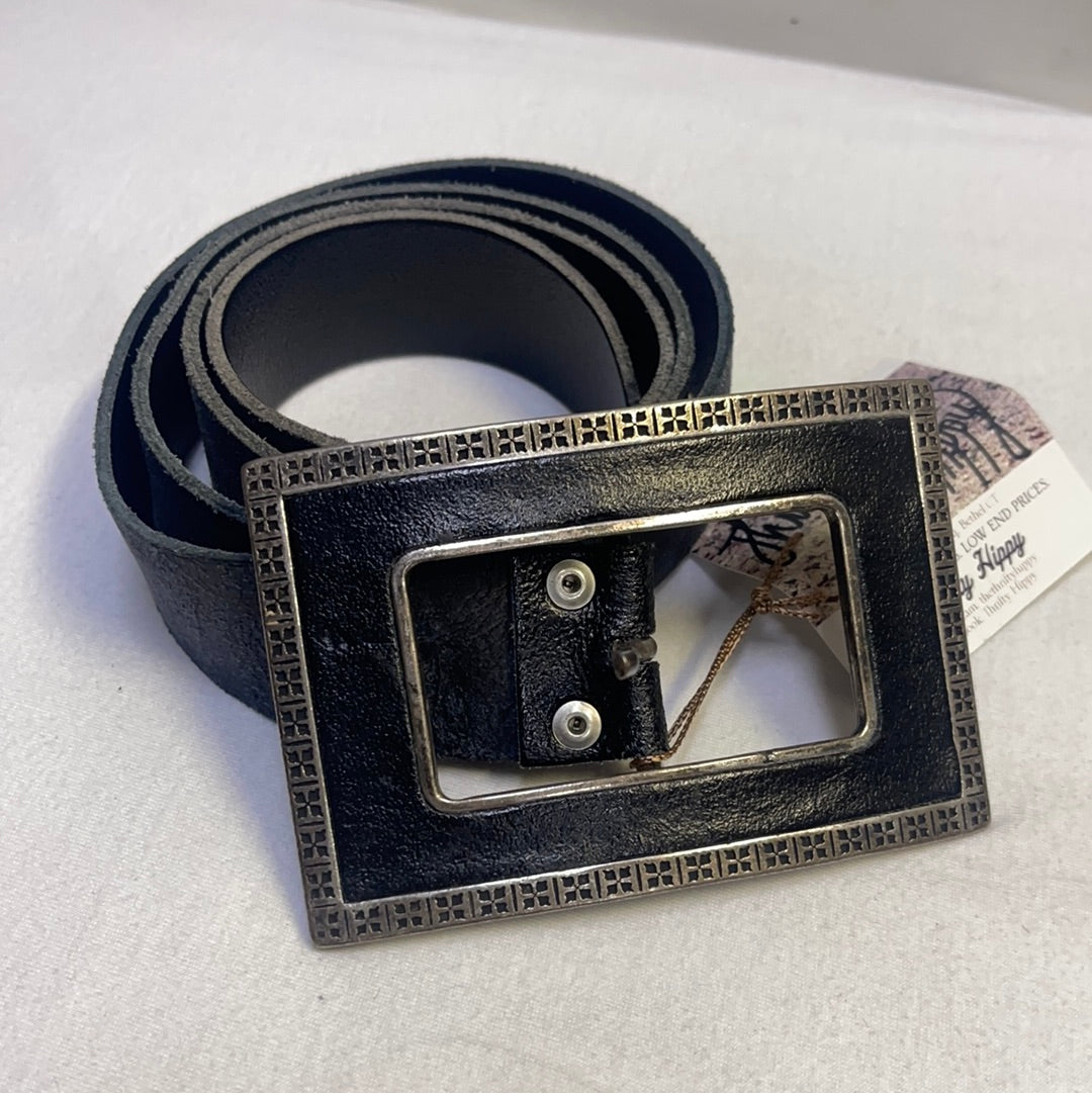 Antoniazzi Firenze Leather belt rectangular clasp