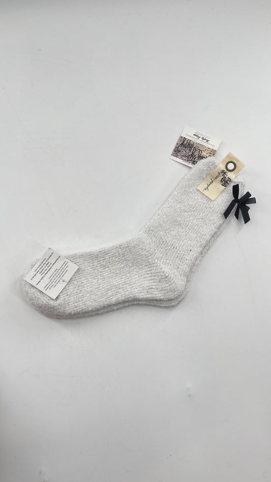 Free People White Knit Sock