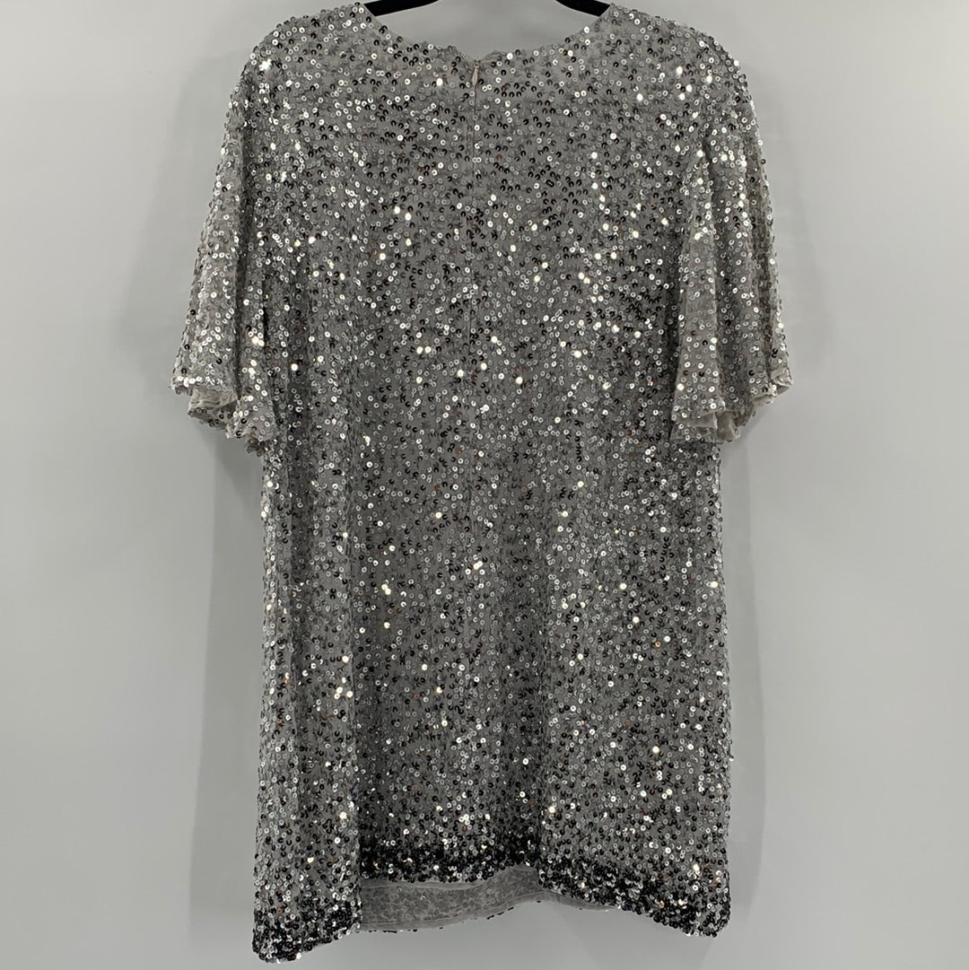 Free people sequin t shirt dress online