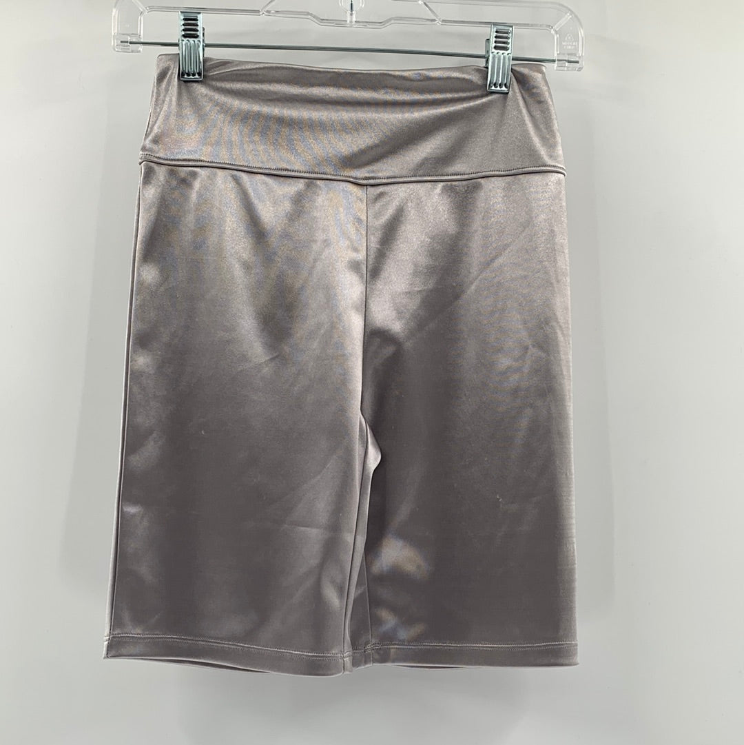 Out From Under Silver Biker Shorts (S)