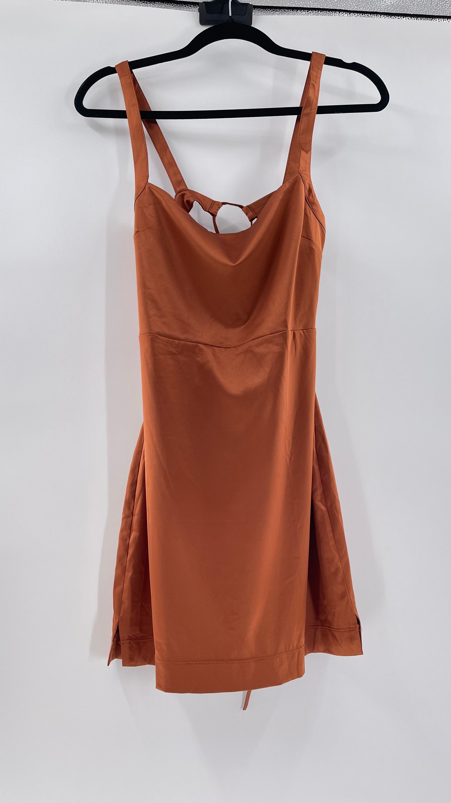 Intimately Free People Burnt Orange Satin Mini (Small)