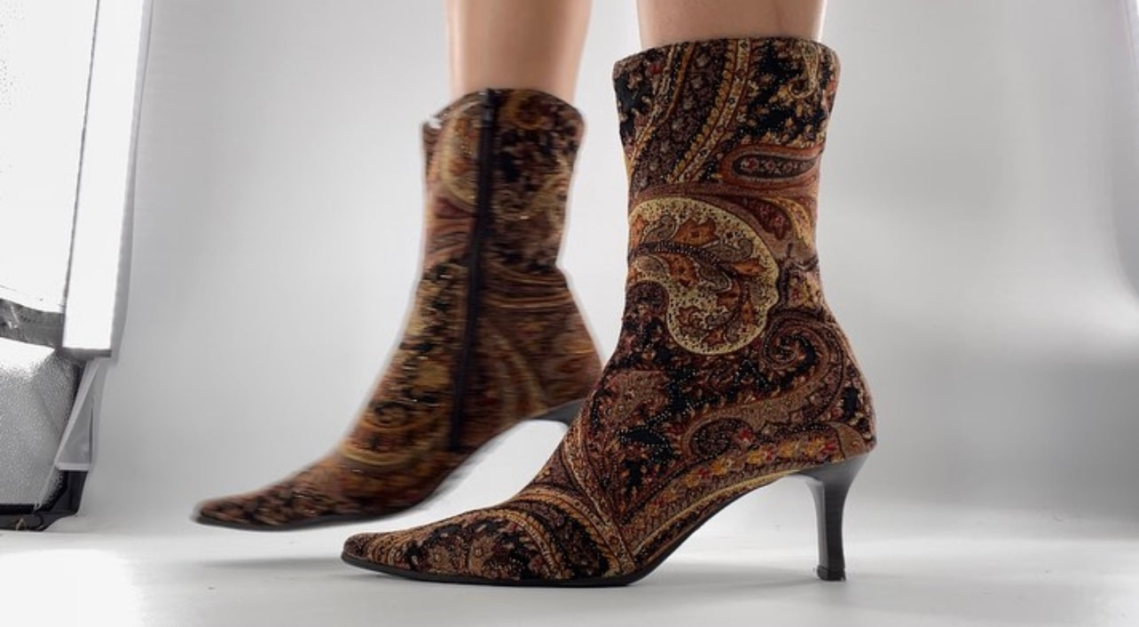 Paisley Pointed Booties (9)