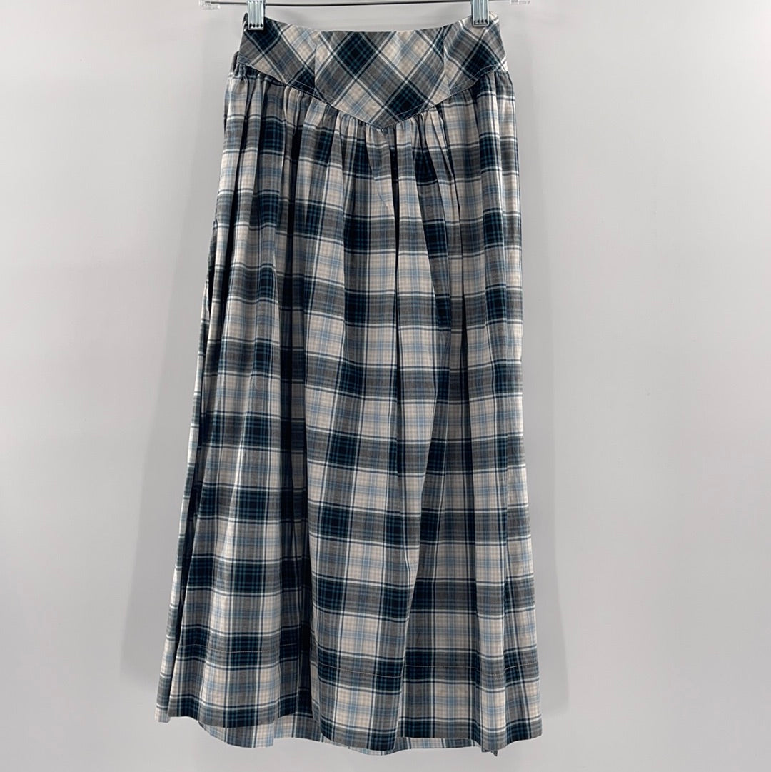 Urban Outfitters Blue Plaid Skirt (Size XS)