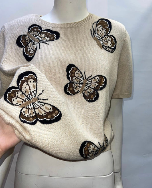 Vintage Alfred Dunner Butterfly Knit T (PM)