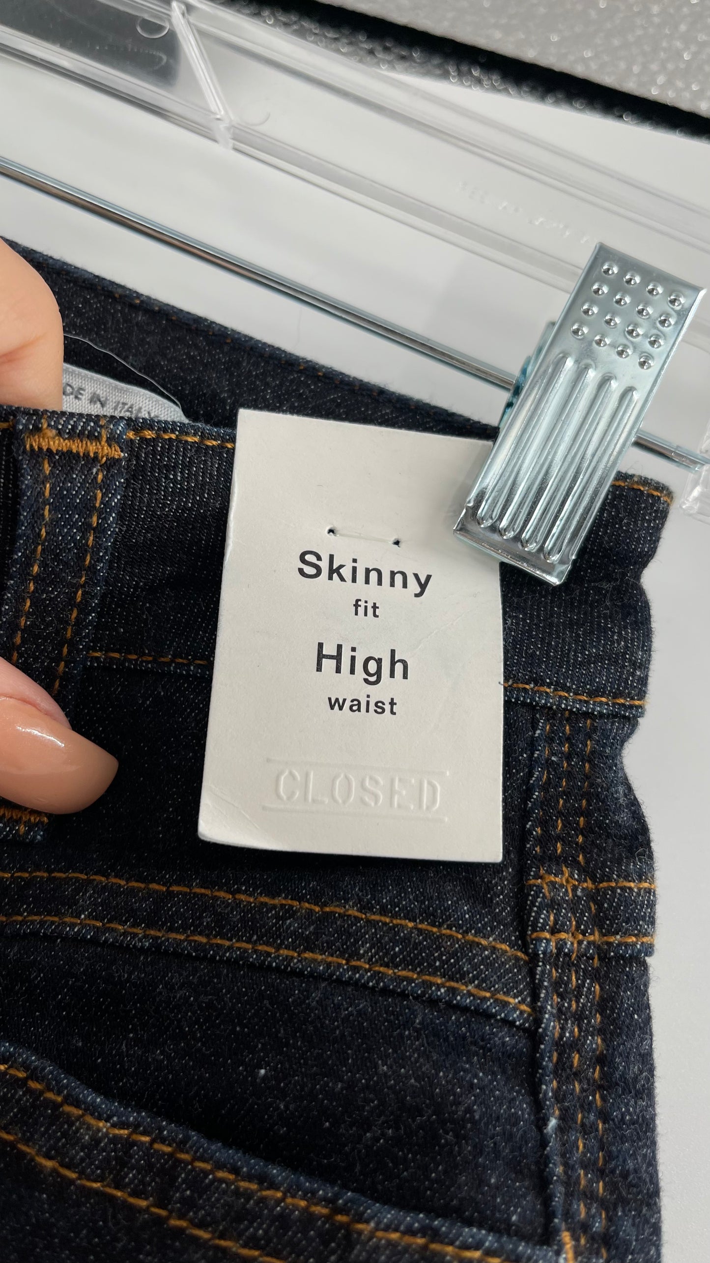 CLOSED Skinny Fit High Waist Jeans - Made in Italy- with Tags (Size 24)