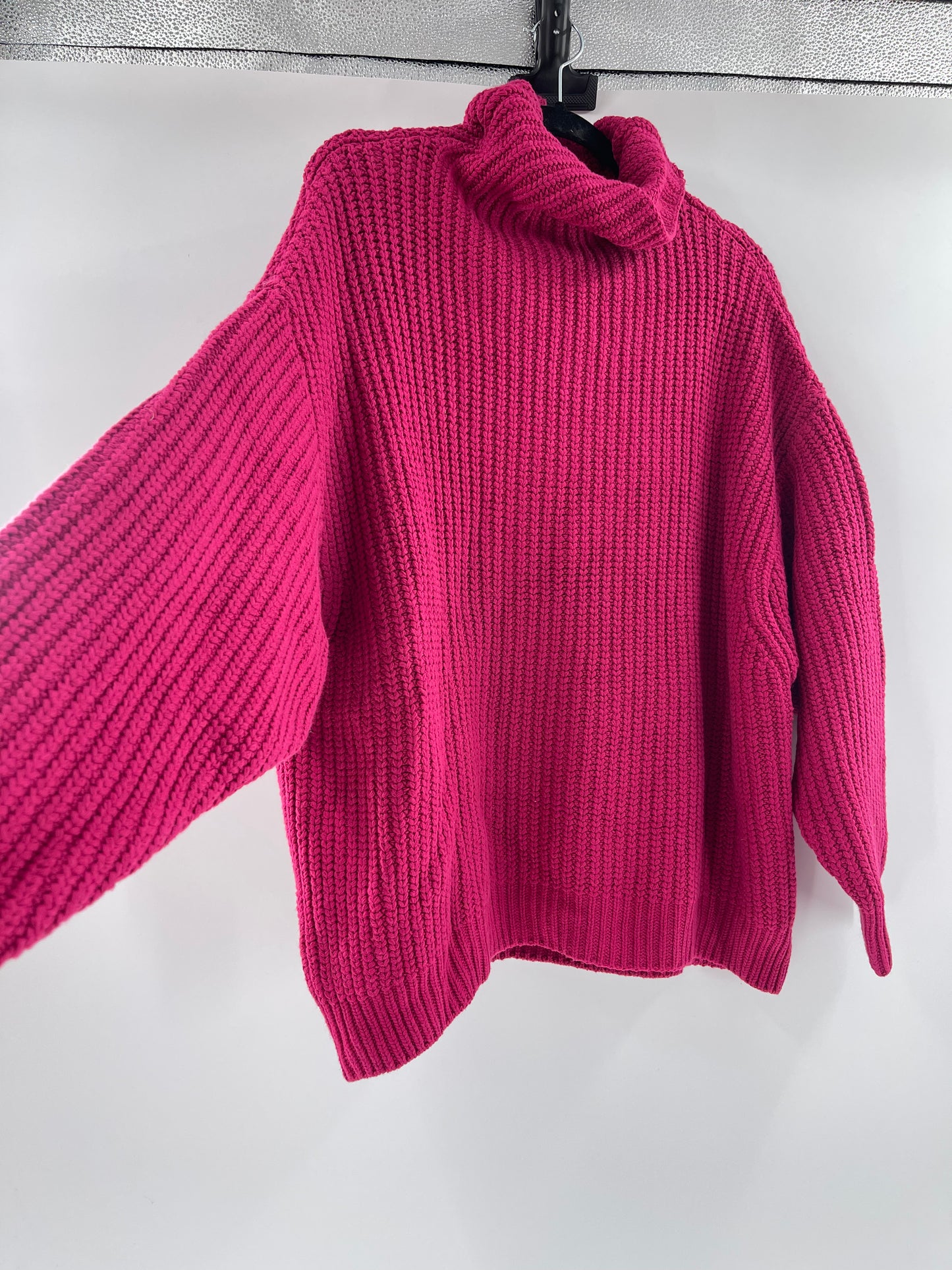 Fuschia Thick Knit Sweater (S)