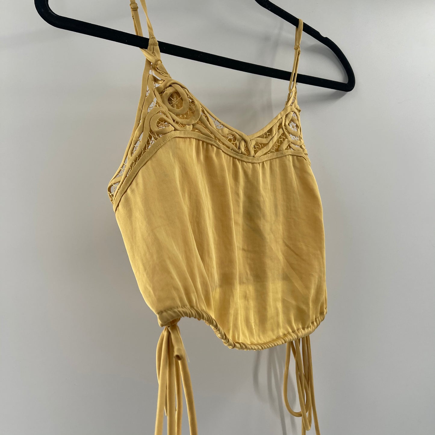 Intimately Free People Mustard Yellow Cropped Tank (XS)