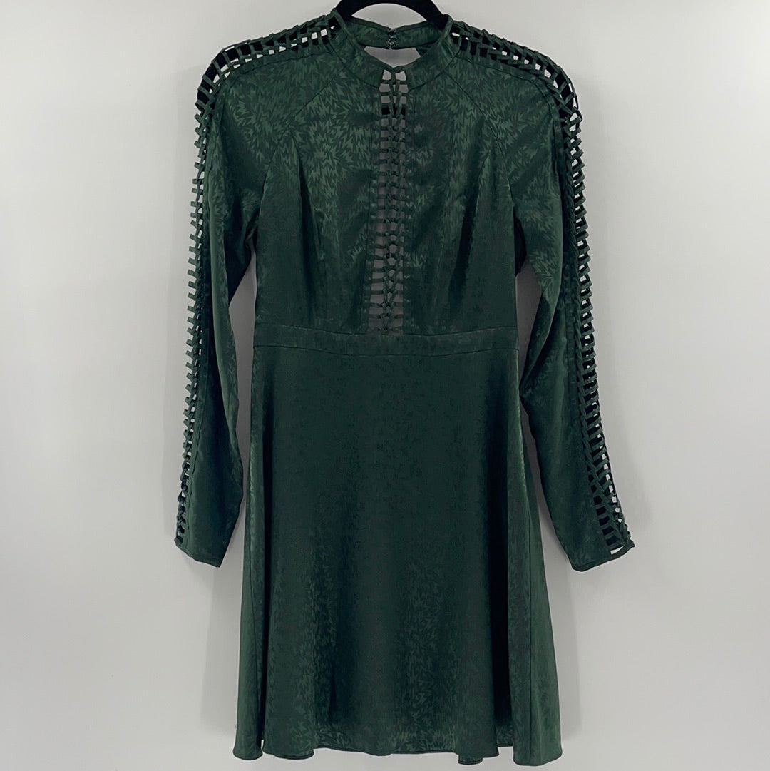 Free People - Emerald Green Cut Out Mini (2) The Thrifty Hippy Free People - Emerald Green Cut Out Mini (2) The Thrifty Hippy