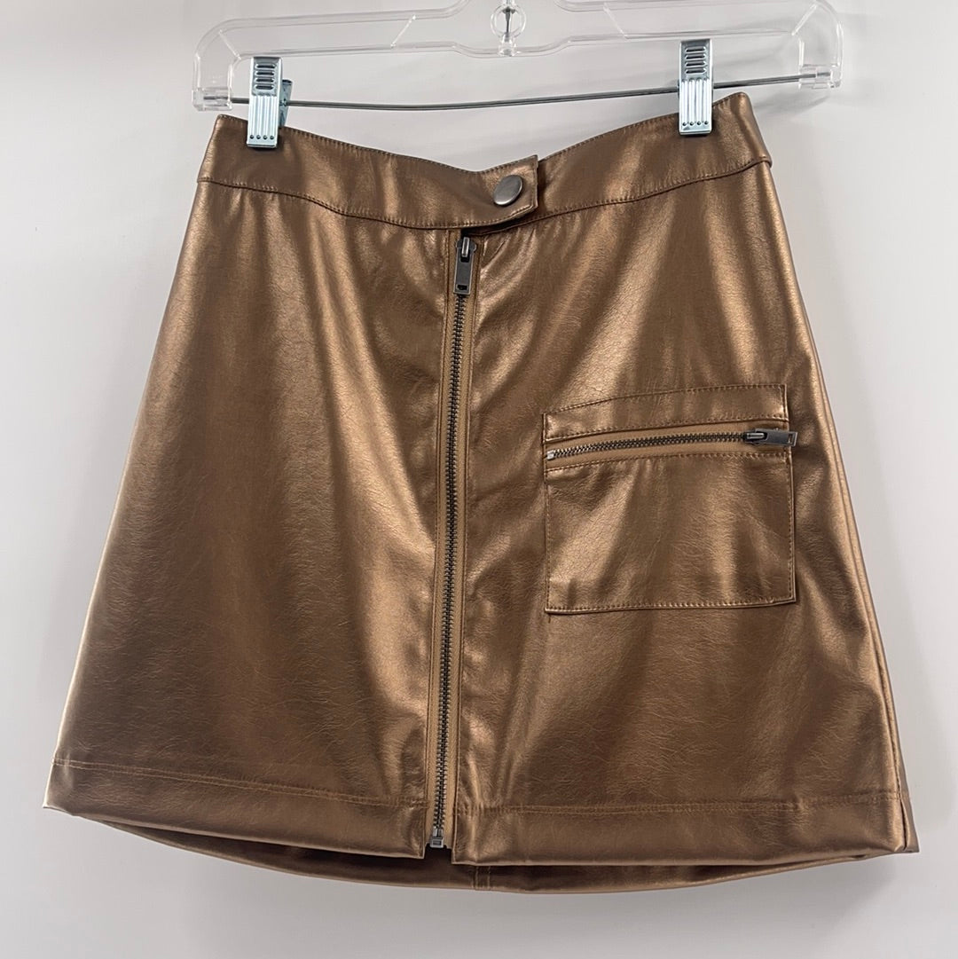 Urban Outfitters Bronze Mini Skirt (SzXS)